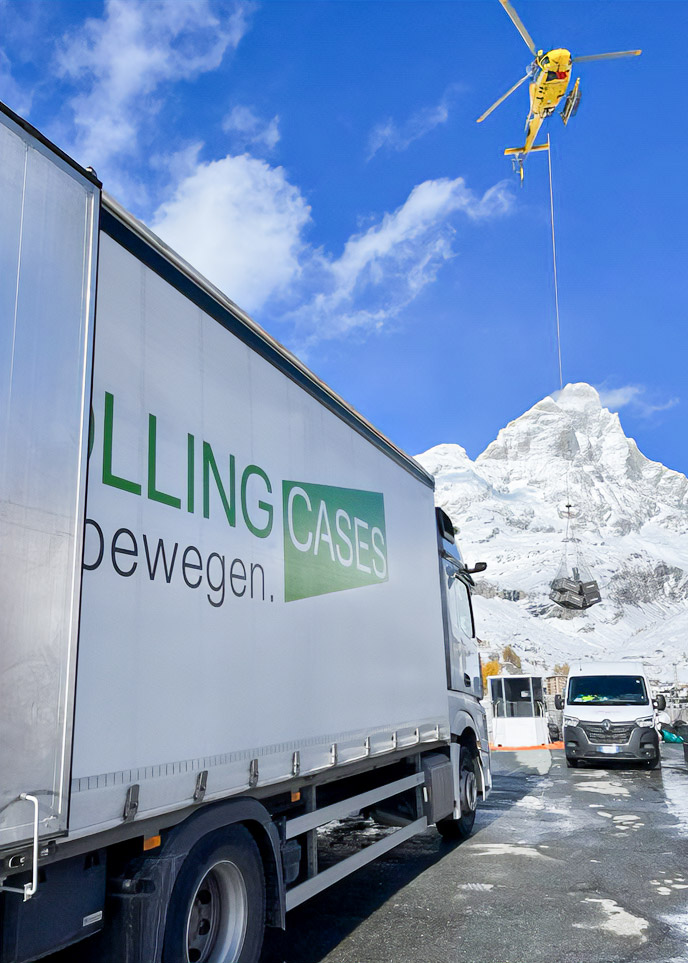 Truck der Rolling Cases GmbH am Matterhorn