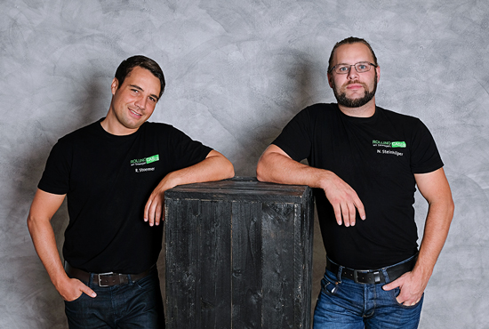 Die Geschäftsführer der Rolling Cases GmbH – Niklas Steinhilper und Raphael Stoermer