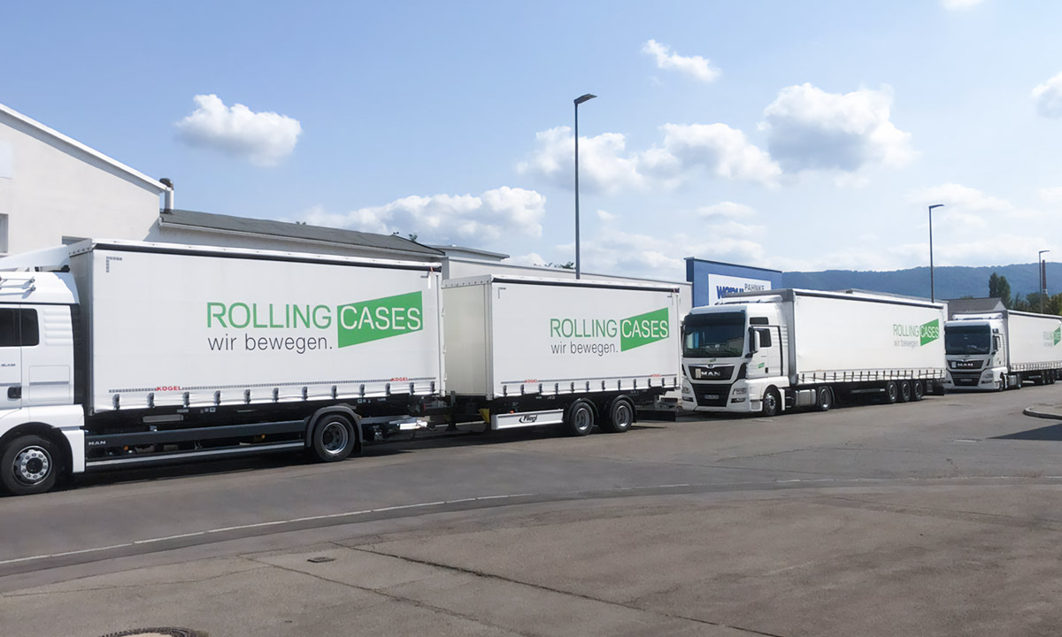 LKW-Flotte von Rolling Cases